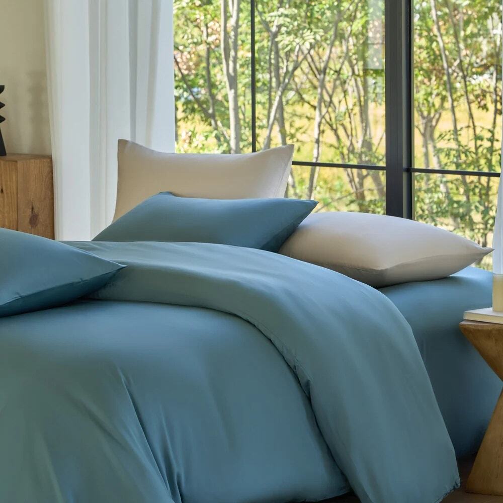 NWT Sijo AiryWeight Eucalyptus Duvet Cover Teal Full/Queen
